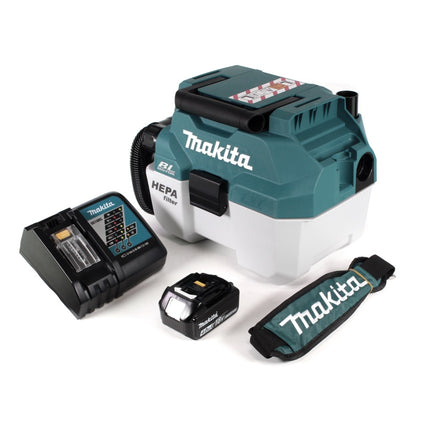 Makita DVC 750 LRM1X3 Akku Staubsauger Nass und Trockensauger 18 V tragbar + 1x 4,0 Ah Akku und Lader - ohne Zubehör - Toolbrothers