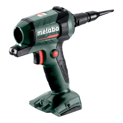 Pistola di soffiaggio a batteria Metabo BP 18 LTX BL 18 V senza spazzole + 1x batteria ricaricabile 2,0 Ah - senza caricabatteria