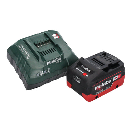 Pistola di soffiaggio a batteria Metabo BP 18 LTX BL 18 V brushless + 1x batteria LiHD 5,5 Ah + caricabatterie