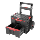 Qbrick System PRO Cart 2.0 Plus Drawer 2 box mobile su ruote 520 x 415 x 660 mm 9,5 l 12 l maniglia telescopica doppia rimovibile