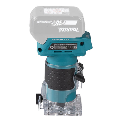 Makita DRT 52 RY1 Akku Kantenfräse 18 V 6 mm Brushless + 1x Akku 1,5 Ah + Ladegerät