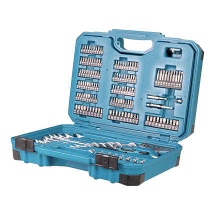 Makita E-17980 Set di utensili 231 pezzi 5/16" / 1/4" / 1/2" cacciavite / cricchetto / chiave / bit + valigetta