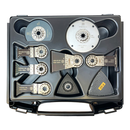 Fein Multimaster AMM 500 Plus utensile multifunzione a batteria 18 V Starlock Plus Black Edition ( 71294262000 ) + 33 accessori + L-Boxx - senza batteria, senza caricabatterie