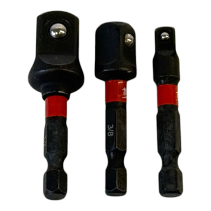 Millwaukee Shockwave Steckschluesseleinsatz Adapter 1 4 3 8 1 2 50 mm 3 tlg 4932479228  2 - toolbrothers
