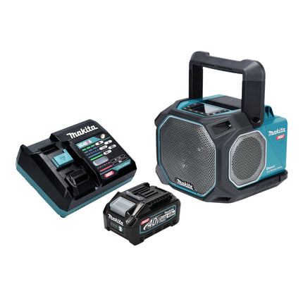 Makita MR 014 GM101 Lautsprecher 14 4 18 40 V AC DC Bluetooth Mikrofon 1x Akku 4 0 Ah Ladegeraet 0 - toolbrothers