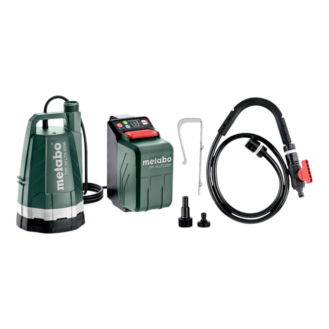 Metabo TPF 18 LTX 2200 Akku Tauch und Regenfasspumpe 18 V 2200 l h 1x LiHD Akku 4 0 Ah Ladegeraet 1 - toolbrothers