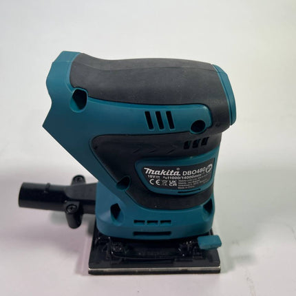 Makita DBO 480 Z Akku Schwingschleifer 18 V 112 x 102 mm Solo Leicht Gebraucht 1 - toolbrothers