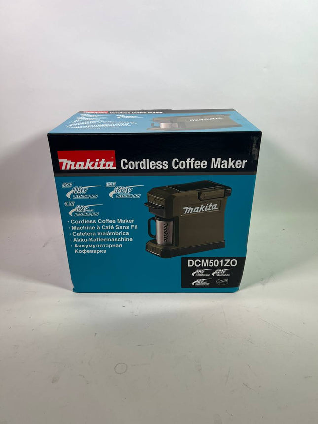 Makita DCM 501 ZO Akku Kaffeemaschine 12 V max 18 V Olive Outdoor Adventure Edition Solo Leicht Gebraucht 1 - toolbrothers