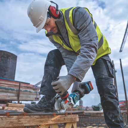 Bosch GWS 18V 15 PSC Professional Akku Winkelschleifer 18 V 125 mm BITURBO Brushless 2x Akku 5 0 Ah Ladegeraet 4 - toolbrothers