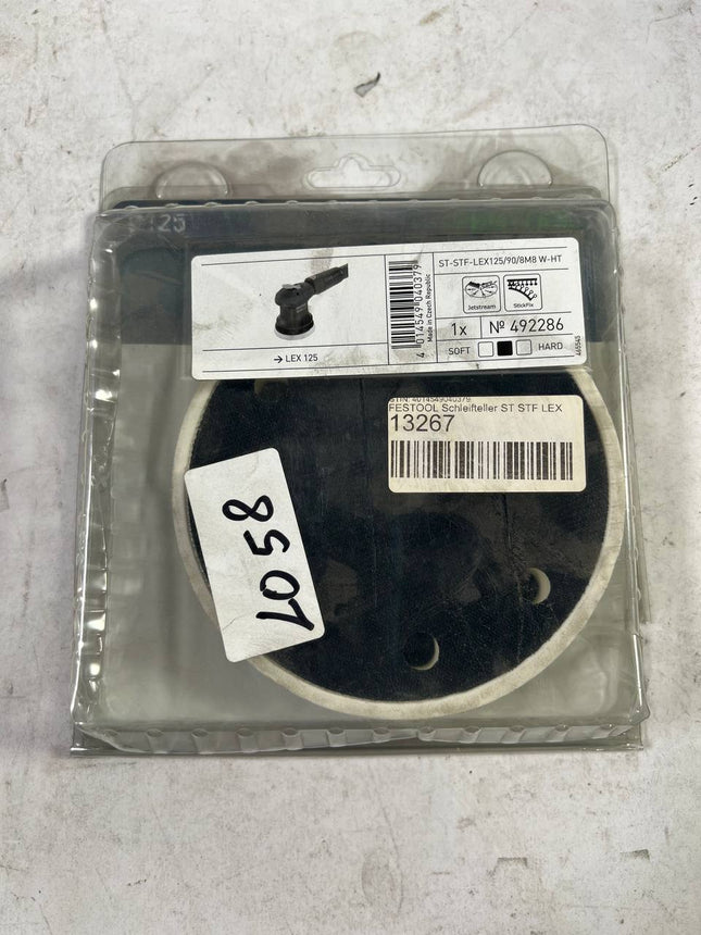 FESTOOL Schleifteller ST STF LEX 125 90 8 M8 W HT 492286 weiche Ausfuehrung fuer ETS EC 125 LEX 125 Gebraucht 1 - toolbrothers