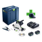 Festool TSC 55 KEBI Plus XL 100Y Limited Edition Akku Tauchsaege 18 36 V 2x 18 V 160 mm Brushless 578226 2x Akku 5 0 Ah Ladegeraet Systainer 0 - toolbrothers