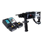 Makita DHR 202 RTW Akku Bohrhammer 18 V 20 mm 2 0 J weiss 2x Akku 5 0 Ah Ladegeraet 0 - toolbrothers