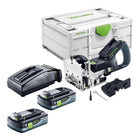 Festool DFC 500 E Basic Akku Duebelfraese DOMINO 18 V 4 10 mm 2x Akku 4 0 Ah Ladegeraet Systainer 0 - toolbrothers