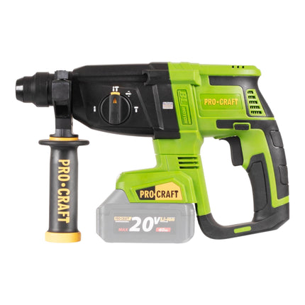 Procraft PHA40bb Akku Bohrhammer 20 V 2 6 J SDS plus Brushless 1x Akku 2 0 Ah ohne Ladegeraet 2 - toolbrothers
