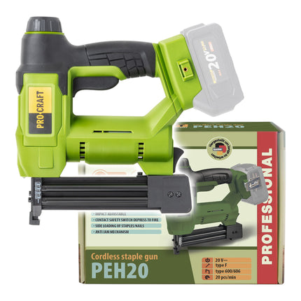 Procraft PEH20 Akku Tacker 20 V 15 32 mm Solo ohne Akku ohne Ladegeraet 1 - toolbrothers