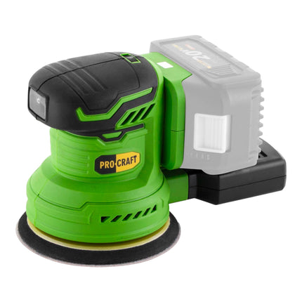 Procraft PX20BLbb Akku Exzenterschleifer 20 V 125 mm Brushless 2x Akku 4 0 Ah Ladegeraet 3 - toolbrothers