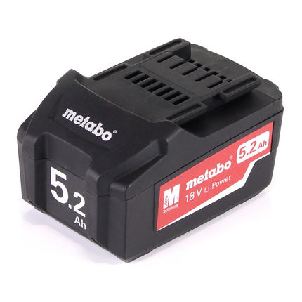 Metabo Basis Set 2x Li-Power Akkupack 18 V 5,2 Ah CAS Li-Ion Akku ( 2x 625028000 ) + ASC 145 Schnell Ladegerät ( ‭627378000‬ ) + MetaLoc - Toolbrothers