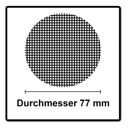 Mirka DEROS 325CV 77mm Exzenterschleifer Hub 2,5mm 250W Brushless ( MID3252011 ) + 158x Schleifscheibe ABRANET