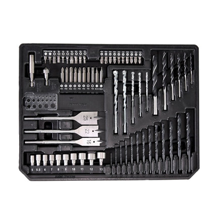 Makita DDF 483 SGX4 Akku Bohrschrauber 18V 40Nm Brushless + 1x Akku 6,0Ah + Ladegerät + 70tlg. Bit Bohrer Set + Koffer