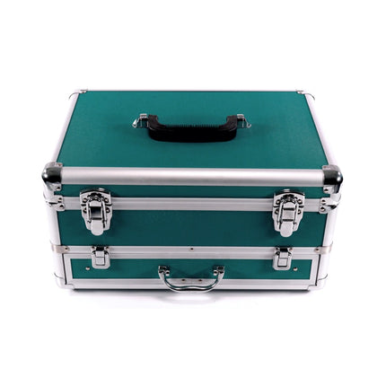 Toolbrothers TX Alu Werkzeug Koffer für Makita Schrauber und Schlagschrauber DHP DDF 482 / 484/ 453 /456 / 485 / 484 / DTW 285 + 70 tlg. Bit Bohrer Set + Einlage für Schrauber und Zubehör