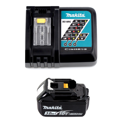 Trapano a percussione a batteria Makita DHR 242 RF1J 18V 2,4J SDS-plus Brushless + 1x batteria ricaricabile 3,0Ah + caricabatterie + Makpac