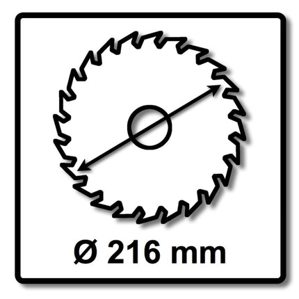 Festool 3x lama circolare a denti fini HW 216 x 2,3 x 30 mm L60 216 mm 60 denti ( 3x 500125 )
