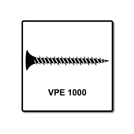 SPAX GIX-A Schnellbauschrauben magaziniert 3,9x25 mm Phosphatiert 1000 Stück ( 1091170390256 )  Vollgewinde, Trompetenkopf, Kreuzschlitz H2, Nadelspitze