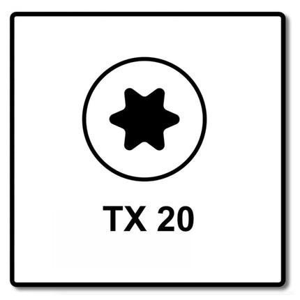 Fischer Power-Fast II FPF II Viti per legno 3,5x25 mm, 200 pz. ( 670101 ) Testa tonda, Torx, filettatura completa, zincate, passivato blu