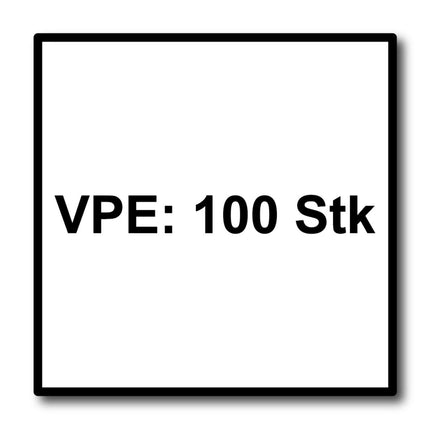 Meisterling Fassadenschrauben 5,5x25 mm 100 Stück ( 010030000001 ) 12 mm Flachkopf weiß mit Torx Teilgewinde V4A Edelstahl
