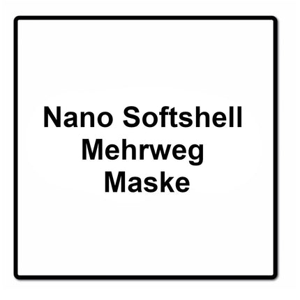 10x Nano Softshell Mundschutz Mehrweg Atemschutz Maske ISO 13485:2016 Größe L waschbar