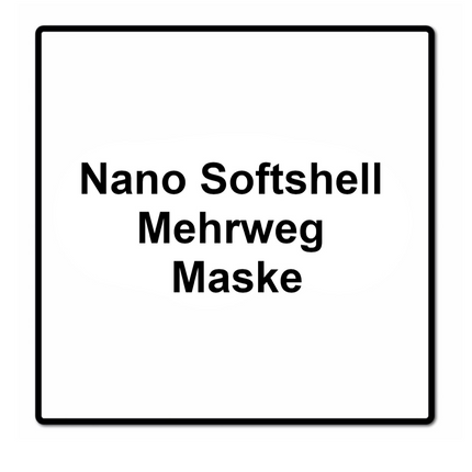 10x Nano Softshell Mundschutz Mehrweg Atemschutz Maske ISO 13485:2016 Größe L waschbar