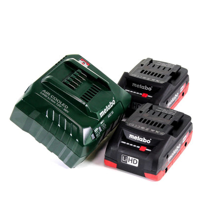 GRATIS 3 Jahre Full Service Rundum Schutz Metabo SCV 18 LTX BL 1.6 Akku Blechschere 18 V Brushless + 2x LiHD Akku 4,0 Ah + Ladegerät + MetaLoc