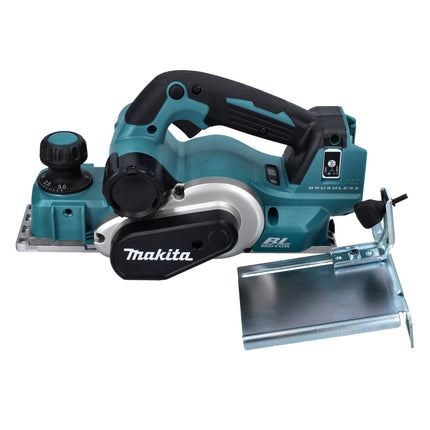 Makita DKP 181 RGJ Akku Hobel Falzhobel 82 mm 18 V Brushless + 2x Akku 6,0 Ah + Ladegerät + Makpac