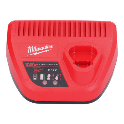 Milwaukee M12 NRG-602 Starter Set 2x 12 V 6,0 Ah Li-Ion Akku + C12 C Ladegerät - Toolbrothers