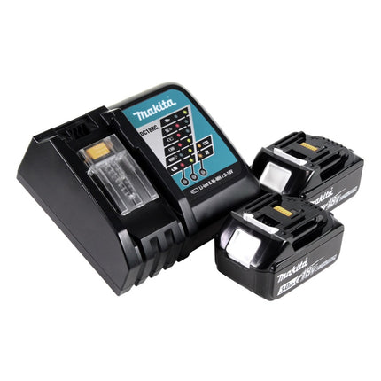 Makita DUM 604 RF Akku Grasschere 18 V + Griffverlängerung mit Rolle + 2x Akku 3,0 Ah + Ladegerät