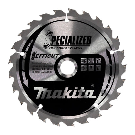 Makita DHS 680 Z Sega circolare a batteria 18V 165mm + Sega circolare EFFICUT - senza batteria, senza caricatore