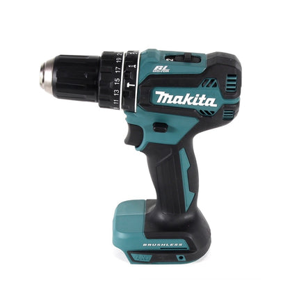 Makita DHP 485 SGTX Akku Schlagbohrschrauber 18 V 50 Nm Brushless + 2x Akku 6,0 Ah + Ladegerät + 70 tlg. Bit Bohrer Set + TX Alu Koffer