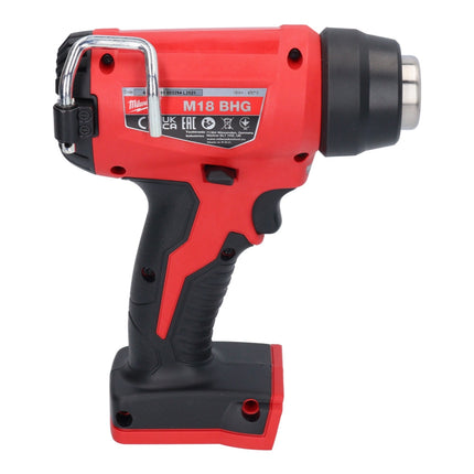 Pistola ad aria calda a batteria Milwaukee M18 BHG-502 18 V 470 °C + 2x batteria ricaricabile 5,0 Ah + caricatore