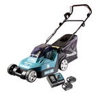 Rasaerba a batteria Makita DLM 432 RM2 36 V (2x 18 V) 43 cm senza spazzole + 2x batterie 4,0 Ah + caricabatterie