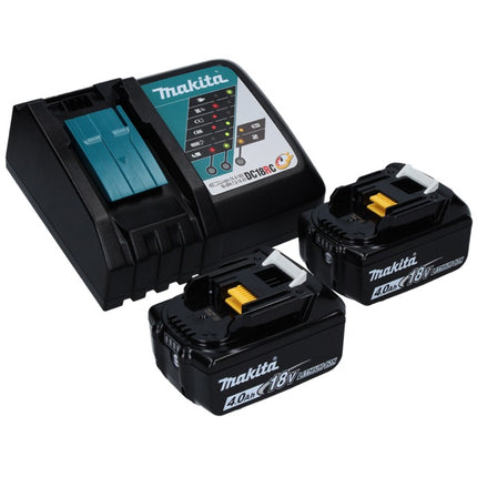 Rasaerba a batteria Makita DLM 432 RM2 36 V (2x 18 V) 43 cm senza spazzole + 2x batterie 4,0 Ah + caricabatterie