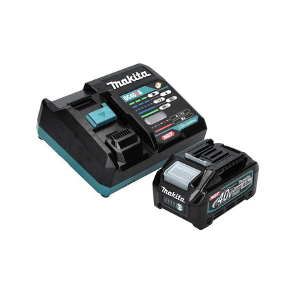 Kit di alimentazione Makita 40 V max. con batteria BL 4040 4,0 Ah XGT ( 191B26-6 ) + caricatore rapido DC 40 RA XGT LXT ( 191E07-8 )