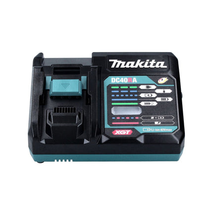 Kit di alimentazione Makita 40 V max. con batteria BL 4040 4,0 Ah XGT ( 191B26-6 ) + caricatore rapido DC 40 RA XGT LXT ( 191E07-8 )
