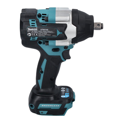 Avvitatore a impulsi a batteria Makita DTW 700 RT 18 V 700 Nm 1/2" XPT Brushless + 2x batteria ricaricabile 5,0 Ah + caricabatterie