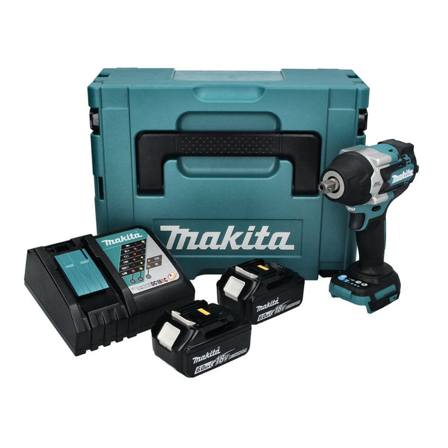 Avvitatore a impulsi a batteria Makita DTW 701 RGJ 18 V 700 Nm 1/2" XPT Brushless + 2 batterie ricaricabili 6,0 Ah + caricabatterie + Makpac