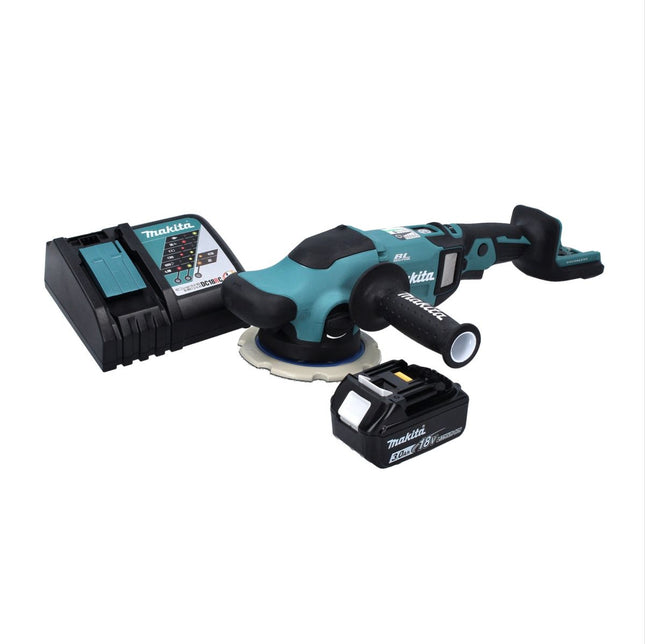 Makita DPO 600 RF1 Levigatrice eccentrica a batteria 18 V 150 mm XPT Brushless + 1x batteria 3,0 Ah + caricabatteria