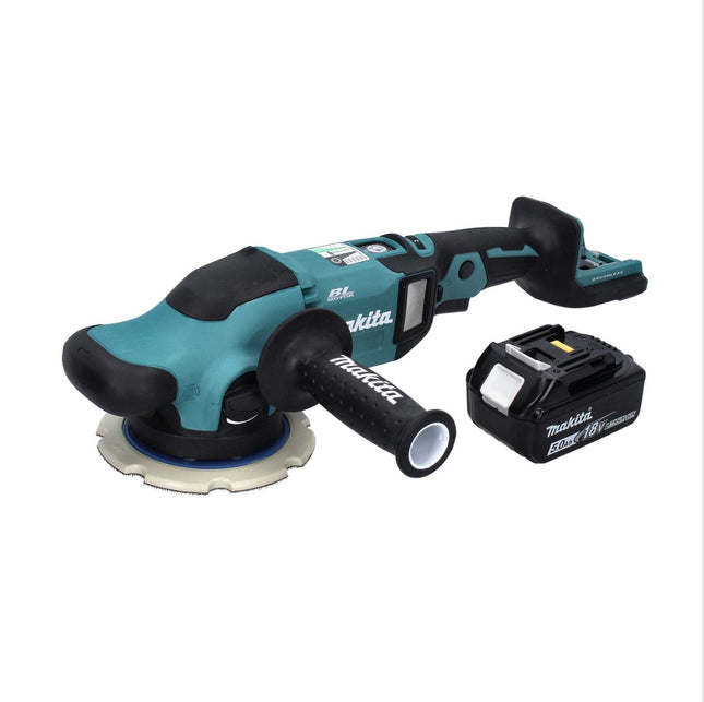 Levigatrice eccentrica a batteria Makita DPO 600 T1 18 V 150 mm XPT Brushless + 1x batteria 5,0 Ah - senza caricabatteria