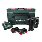 Metabo BH 18 LTX BL 16 Tassellatore a batteria 18V / 1.3 J / SDS-plus ( 600324840 ) + 2x Batterie 4,0 Ah + Caricabatterie + Valigetta MetaBOX