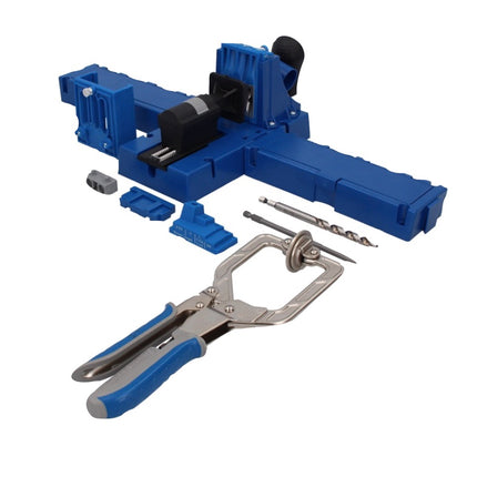 KREG Jig K5MS-EUR-SYS Master System Set di montaggio tavolo + Dima di foratura K5 + Base + Morsetto + Set di 675 Viti + Valigetta Systainer