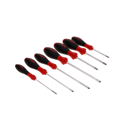 Wiha SoftFinish slimFix Schraubendreher Set 7 tlg. ( 44866 ) Schlitz / Phillips / Pozidriv