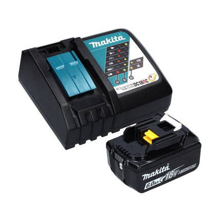 Makita DDF 458 RG1J Trapano avvitatore a batteria 18 V 91 Nm + 1x batteria ricaricabile 6,0 Ah + caricabatterie + Makpac